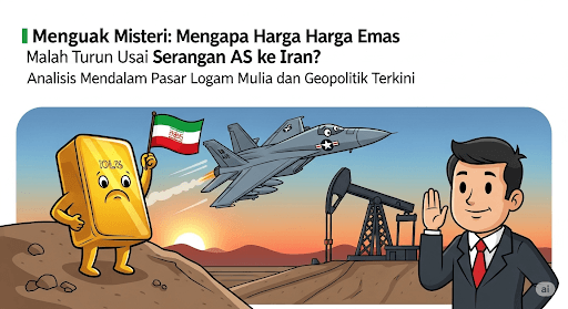 Menguak Misteri: Mengapa Harga Emas Malah Turun Usai Serangan AS ke Iran? Analisis Mendalam Pasar Logam Mulia dan Geopolitik Terkini