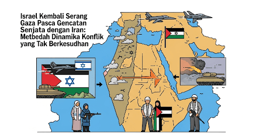 Israel Kembali Serang Gaza Pasca Gencatan Senjata dengan Iran: Membedah Dinamika Konflik yang Tak Berkesudahan