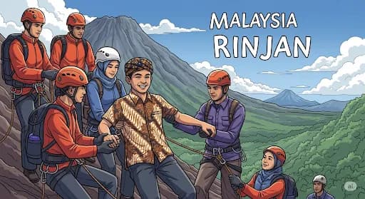 Turis Malaysia Terpeleset di Rinjani: Kondisi Terkini, Selamat dan Bisa Jalan-jalan