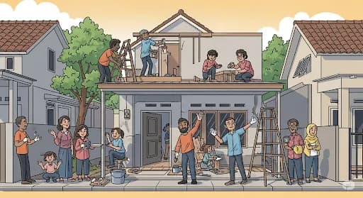 Bedah Rumah di Kota Jogja: Tiga Keluarga Kini Bisa Tinggal di Hunian Layak dan Sehat Berkat Gotong Royong