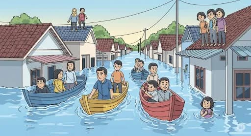 Banjir Besar Terjang Kendari, Ratusan Warga Mengungsi, Air Capai Hampir 2 Meter