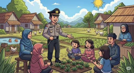 Bhabinkamtibmas Jagalan Dukung Penuh Ketahanan Pangan Lewat Dana Desa dan Pemberdayaan Warga