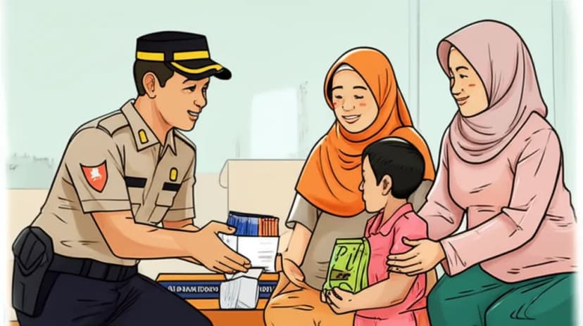 Bhabinkamtibmas Singosaren, Pilar Dukungan Penanganan Stunting di Bantul