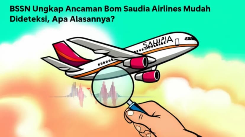 BSSN Ungkap Ancaman Bom Saudia Airlines Mudah Dideteksi, Apa Alasannya?