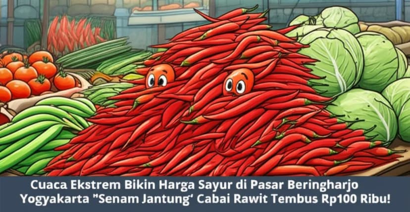 Cuaca Ekstrem Bikin Harga Sayur di Pasar Beringharjo Yogyakarta &#8220;Senam Jantung&#8221;, Cabai Rawit Tembus Rp100 Ribu!