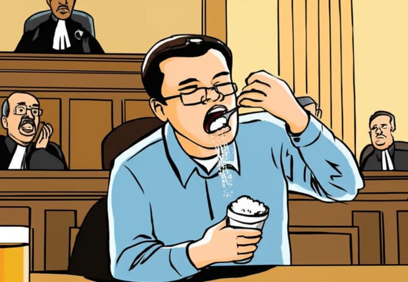Terungkap! Alasan Tom Lembong Santap Gula Rafinasi di Ruang Sidang