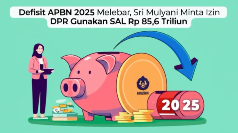 Defisit APBN 2025 Melebar, Sri Mulyani Minta Izin DPR Gunakan SAL Rp 85,6 Triliun