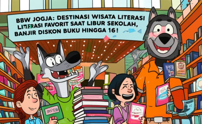BBW Jogja: Destinasi Wisata Literasi Favorit Saat Libur Sekolah, Banjir Diskon Buku Hingga iPhone 16!