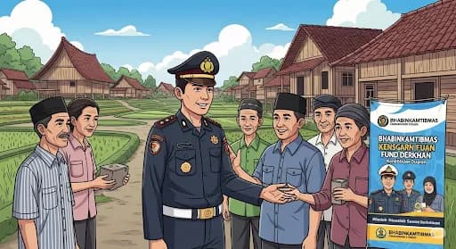 Bhabinkamtibmas Tamanan Kawal Penyaluran Dana Insentif Ketua RT, Perkuat Sinergi Jaga Lingkungan