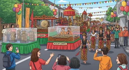 Atraksi Karnaval Museum Meriahkan Malioboro, Wisatawan Yogyakarta Terhibur