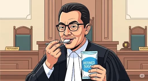 Aksi Tak Biasa Tom Lembong di Sidang: Makan Gula Rafinasi Karena Bete, Berakhir Sakit Gigi