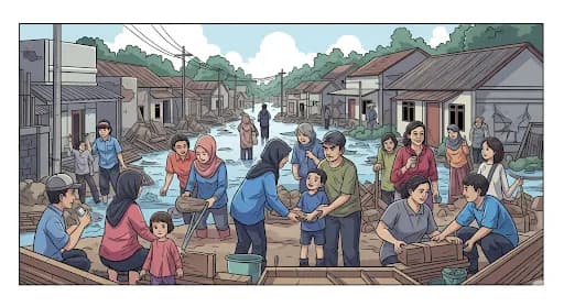 Banjir Bandung: Kawasan &#8216;Texas&#8217; Porak Poranda, Warga Berjuang Hadapi Dampak Parah