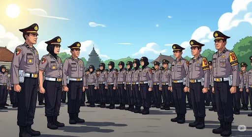 Apel Pagi Polsek Sewon: Kunci Disiplin dan Pelayanan Prima Polri untuk Masyarakat