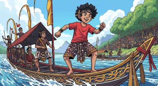 Kisah Rayyan, Bocah Penari Pacu Jalur Riau yang Viral hingga Dijuluki &#8216;Aura Farming&#8217;