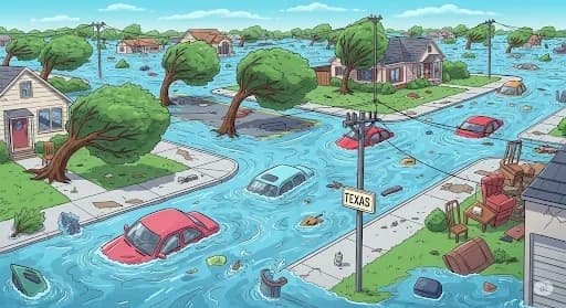 Banjir Dahsyat Texas Tak Kunjung Surut, Ratusan Orang Hilang dan Tewas