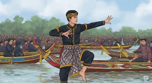 &#8220;Aura Farming&#8221; Bikin Tradisi Pacu Jalur Riau Mendunia, Bocah Rayyan Arkan Dikha Jadi Sorotan