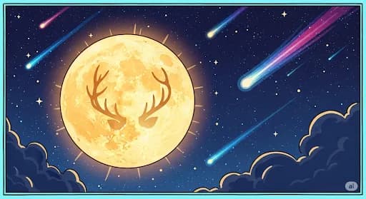 Fenomena Langit Malam Juli 2025: Dari Pesona **Buck Moon** hingga Kilauan **Hujan Meteor**!