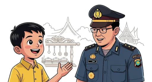 Mengungkap Momen Hangat: **Kapolda Riau Bertemu Dhika &#8216;Aura Farming&#8217;**, Semangat &#8220;Hala Madrid, Hala Pacu Jalur&#8221;!