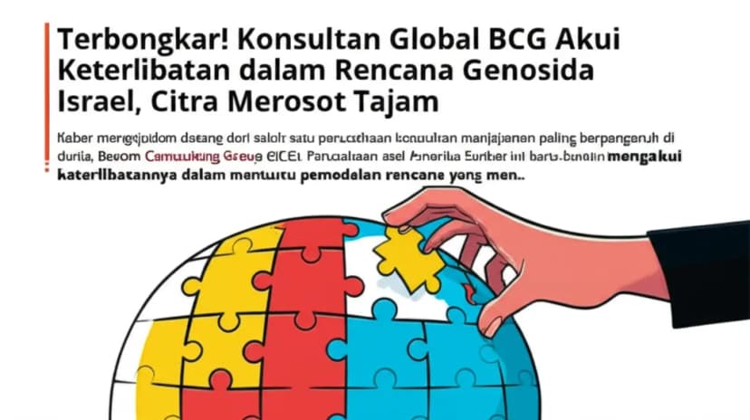 Terbongkar! Konsultan Global BCG Akui Keterlibatan dalam Rencana Genosida Israel, Citra Merosot Tajam