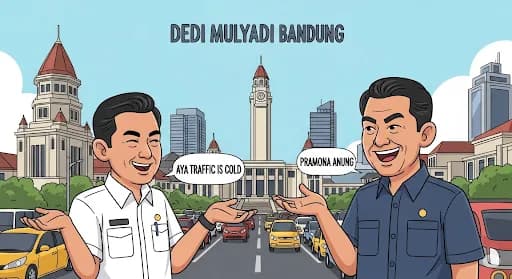 Gaya Santai Dedi Mulyadi Balas Sindiran Pramono Soal Bandung Kota Termacet: &#8220;Macetnya Dingin Kok!&#8221;