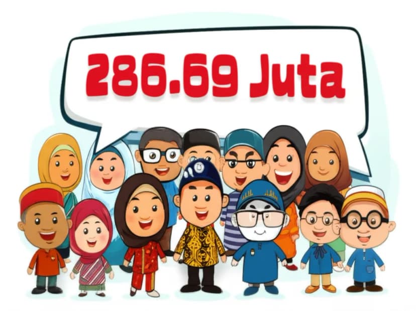 **Wow! Jumlah Penduduk Indonesia Kini Tembus 286,69 Juta Orang, Ini Faktanya!**