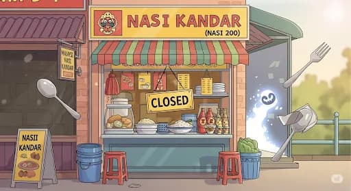 Terpaksa Tutup! Warung Nasi Kandar Ramai Ini Gulung Tikar Gara-gara Gangguan Misterius