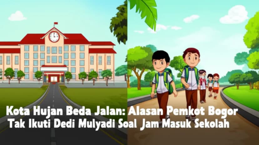 Kota Hujan Beda Jalan: Alasan Pemkot Bogor Tak Ikuti Dedi Mulyadi Soal Jam Masuk Sekolah