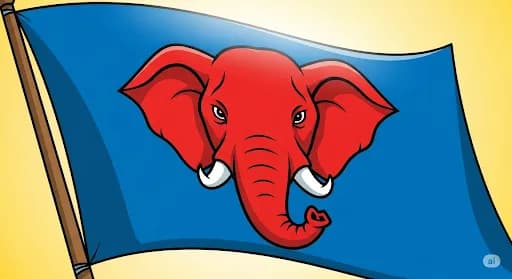 bendera psi partai super tbk gajah kepala