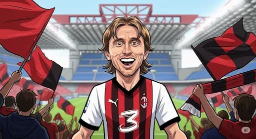 gabung milan luka modric pakai nomor punggung