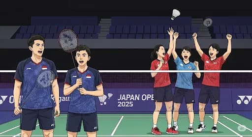 Japan Open 2025: Kejutan Awal! Wakil Tuan Rumah Jadi Momok, Jonatan Christie dan Gregoria Mariska Tumbang Lebih Dulu