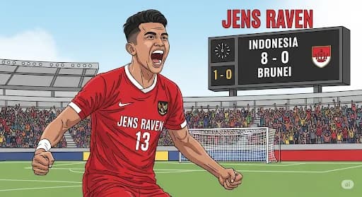 Klasemen AFF U-23 2025: Indonesia Puncaki Grup A Usai Bantai Brunei, Jens Raven Menggila!