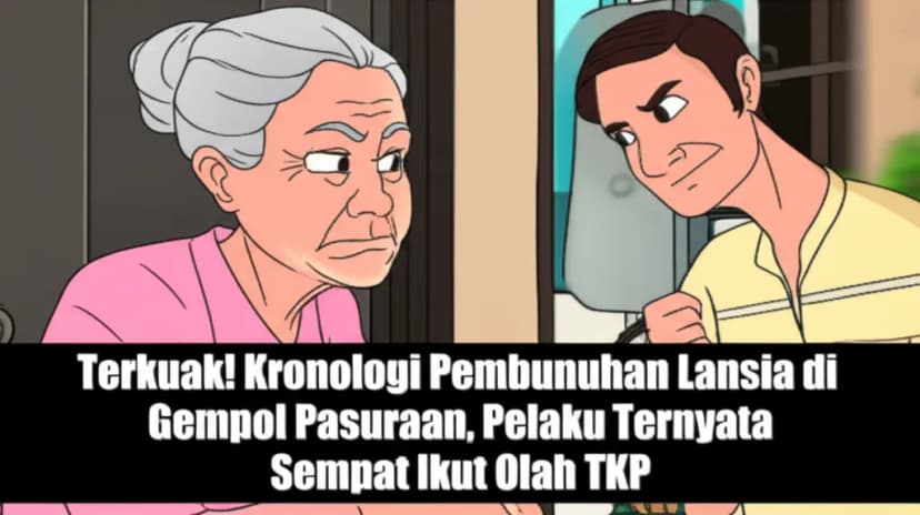 Terkuak! Kronologi Pembunuhan Lansia di Gempol Pasuruan, Pelaku Ternyata Sempat Ikut Olah TKP