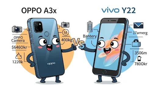 Adu Spesifikasi OPPO A3x vs Vivo Y22 Ponsel: Duel Beda Generasi, Mana yang Cocok untuk Anda?