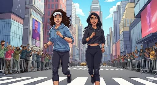 Gaya Prilly Latuconsina Lari New York Bareng Omara: Sporty Tapi Tetap Memesona!