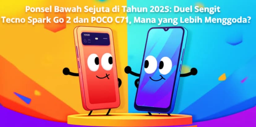 Ponsel Bawah Sejuta di Tahun 2025: Duel Sengit Tecno Spark Go 2 dan POCO C71, Mana yang Lebih Menggoda?