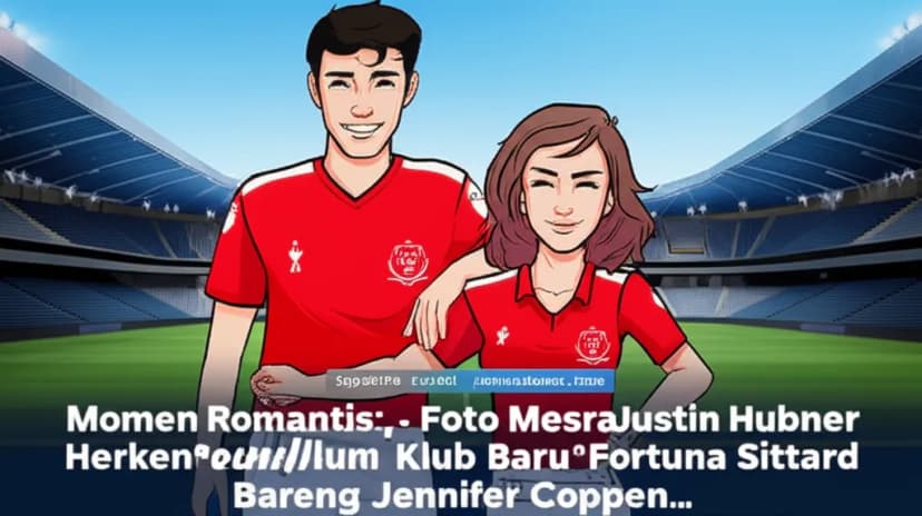 Momen Romantis: **Foto Mesra Justin Hubner Perkenalan Klub Baru** Fortuna Sittard Bareng Jennifer Coppen!