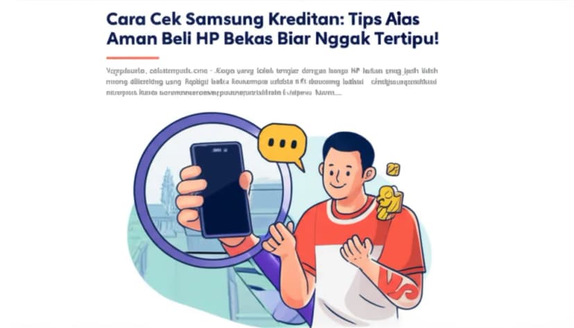 Cara Cek Samsung Kreditan: Tips Aman Beli HP Bekas Biar Nggak Tertipu!