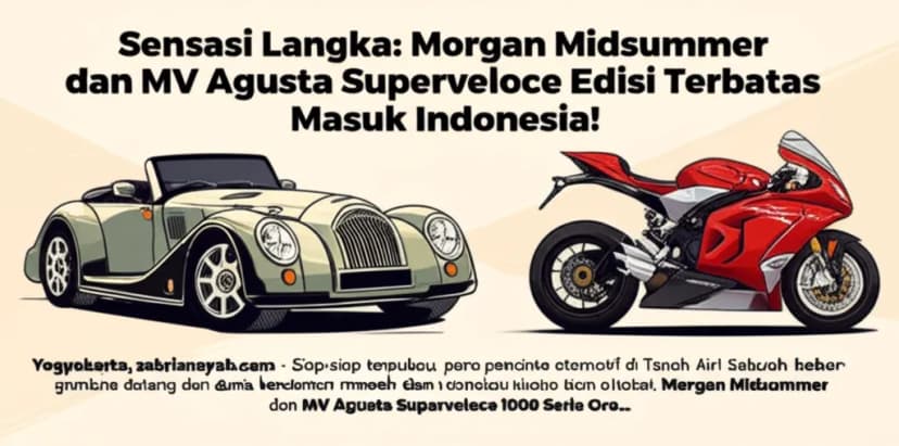 Sensasi Langka: **Morgan Midsummer** dan **MV Agusta Superveloce Edisi Terbatas Masuk Indonesia**!
