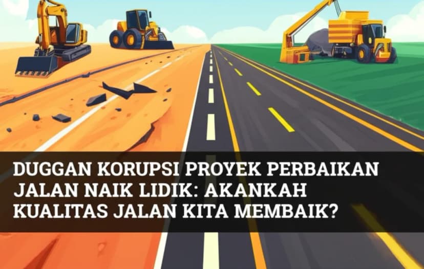 Dugaan Korupsi Proyek Perbaikan Jalan Naik Lidik: Akankah Kualitas Jalan Kita Membaik?