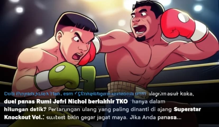 Duel Panas Rumi Jefri Nichol Berakhir TKO: Kejutan 38 Detik di Ring Tinju!