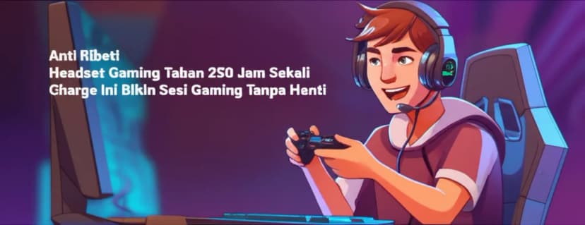 Anti Ribet! **Headset Gaming Tahan 250 Jam Sekali Charge** Ini Bikin Sesi Gaming Tanpa Henti
