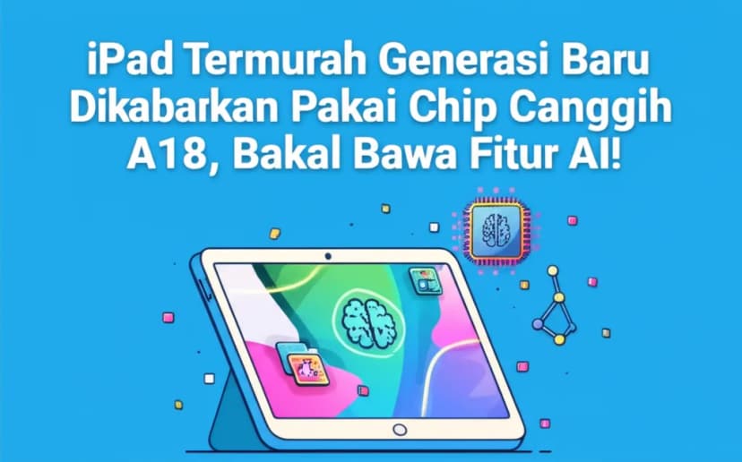 iPad Termurah Generasi Baru Dikabarkan Pakai Chip Canggih A18, Bakal Bawa Fitur AI!