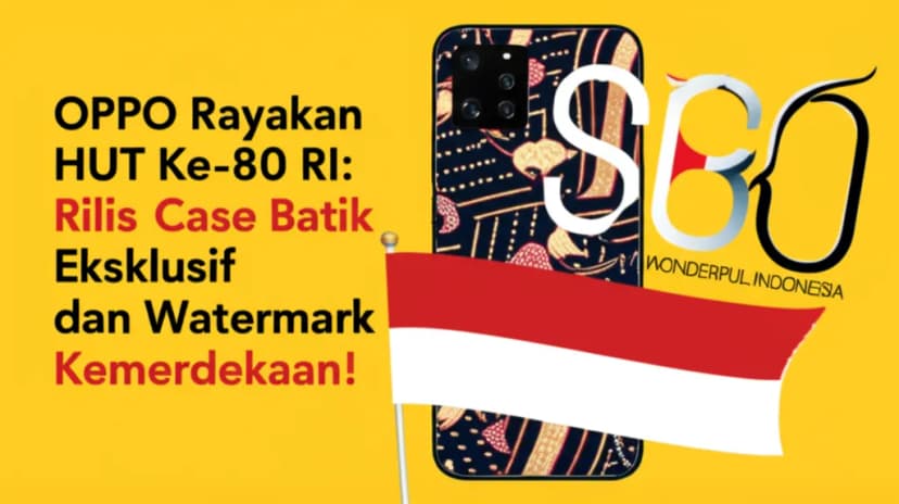 OPPO Rayakan **HUT Ke-80 RI**: Rilis **Case Batik Eksklusif** dan **Watermark Kemerdekaan**!