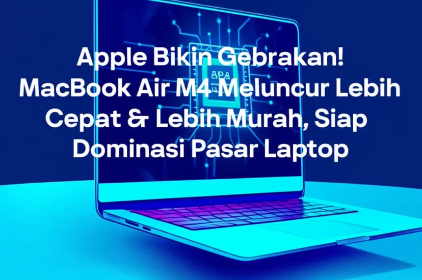 Apple Bikin Gebrakan! MacBook Air M4 Meluncur Lebih Cepat &#038; Lebih Murah, Siap Dominasi Pasar Laptop
