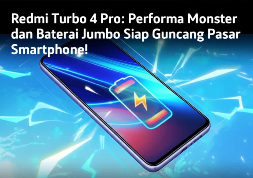 Redmi Turbo 4 Pro: Performa Monster dan Baterai Jumbo Siap Guncang Pasar Smartphone!