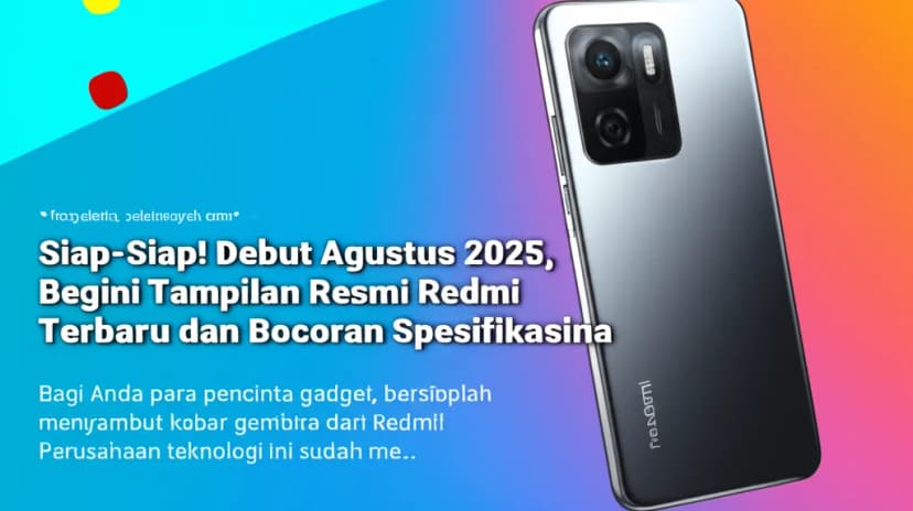 debut agustus 2025 begini tampilan resmi redmi