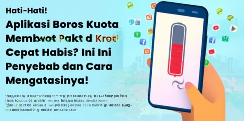 Hati-Hati! **Aplikasi Boros Kuota Membuat Paket Internet Cepat** Habis? Ini Penyebab dan Cara Mengatasinya!
