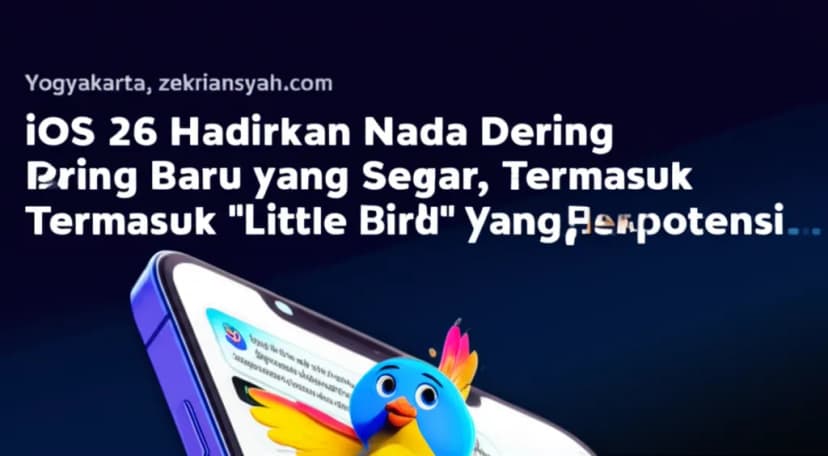 iOS 26 Hadirkan Nada Dering Baru yang Segar, Termasuk &#8216;Little Bird&#8217; yang Berpotensi Jadi Ikon!