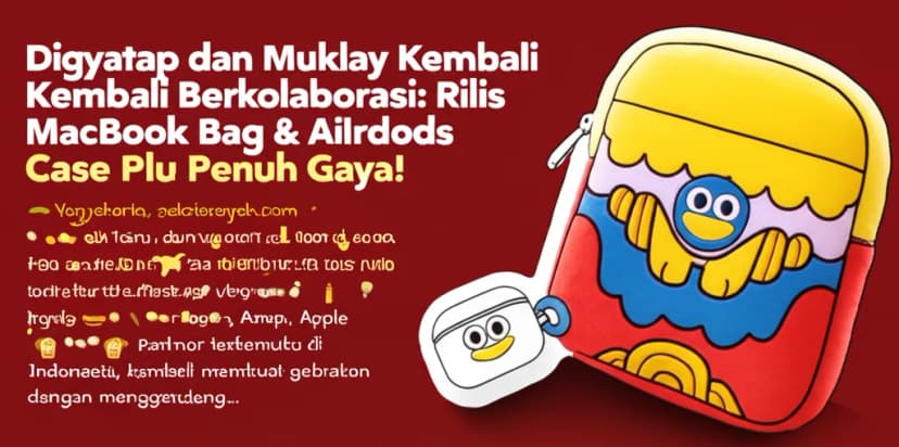 Digimap dan Muklay Kembali Berkolaborasi: Rilis MacBook Bag &#038; AirPods Case Plushie Penuh Gaya!
