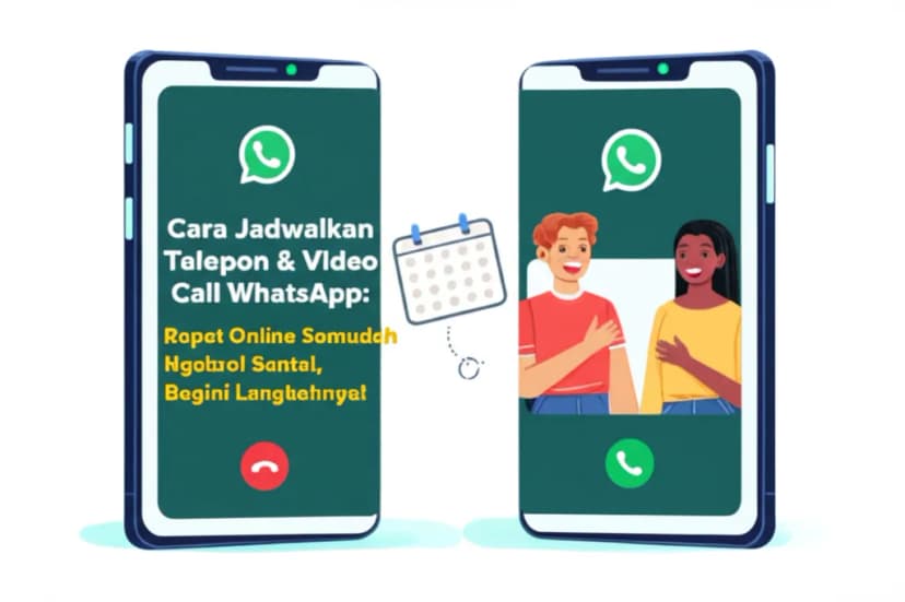 Cara Jadwalkan Telepon &#038; Video Call WhatsApp: Rapat Online Semudah Ngobrol Santai, Begini Langkahnya!